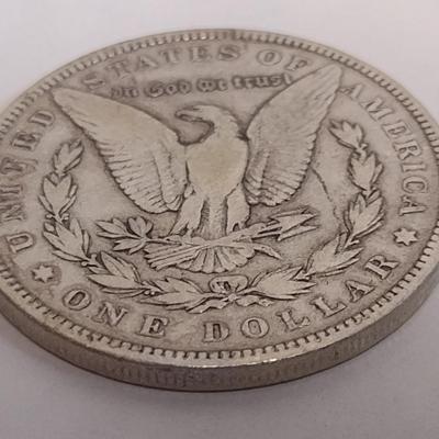 1891 U.S. Mint Morgan Silver Dollar Coin Circulated (#80)