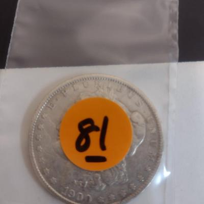 1900 U.S. Mint Morgan Silver Dollar Coin Circulated (#81)