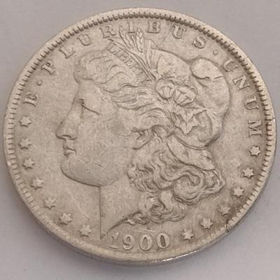 1900 U.S. Mint Morgan Silver Dollar Coin Circulated (#81)