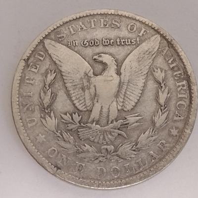 1902 U.S. Mint Morgan Silver Dollar Coin Circulated (#82)