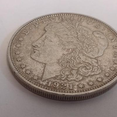 1921 U.S. Mint Morgan Silver Dollar Coin Circulated (#83)