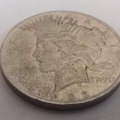 1922 U.S. Mint Peace Silver Dollar Coin Circulated (#86)