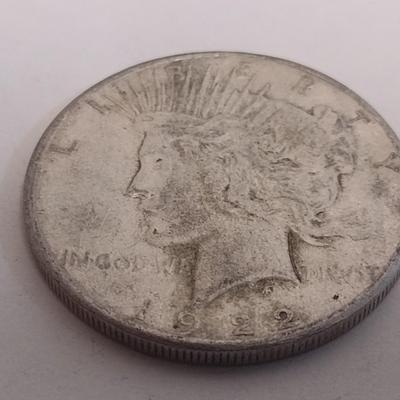1922-S U.S. Mint Peace Silver Dollar Coin Circulated (#87)