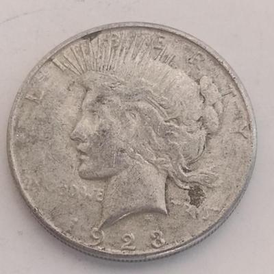 1923-S U.S. Mint Peace Silver Dollar Coin Circulated (#88)