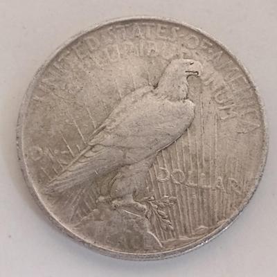 1923 U.S. Mint Peace Silver Dollar Coin Circulated (#89)