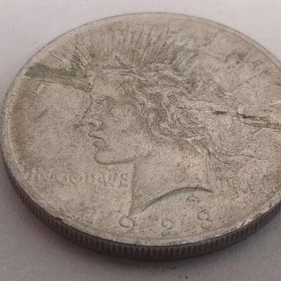 1923 U.S. Mint Peace Silver Dollar Coin Circulated (#90)