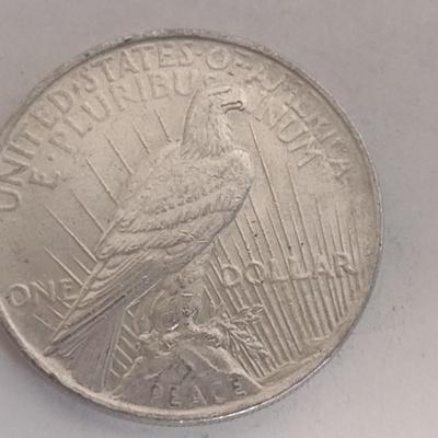 1923 U.S. Mint Peace Silver Dollar Coin Circulated (#90)