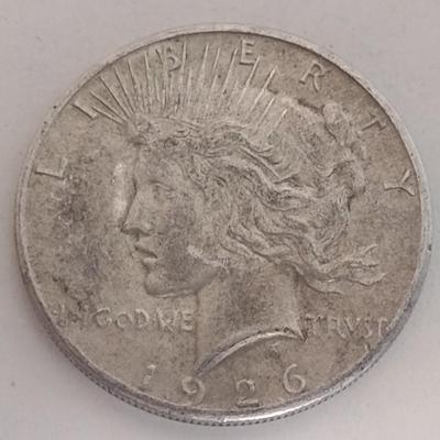 1926 U.S. Mint Peace Silver Dollar Coin Circulated (#91)