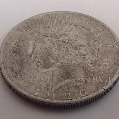 1926 U.S. Mint Peace Silver Dollar Coin Circulated (#91)