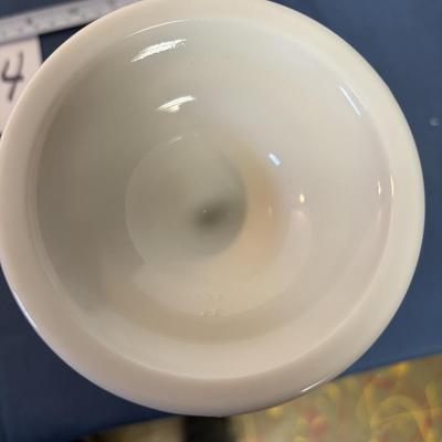 Vintage Milk Glass Pedestal Bowl