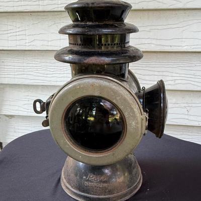 Vintage Railroad Caboose lantern - Rayo Driving Lamp