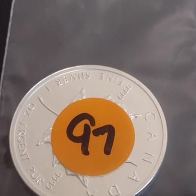 2012 Elizabeth II Canadian $5 Silver 1oz Coin (#97)