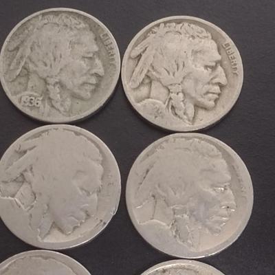 Set of 17 Various Dates U.S. Mint Buffalo Nickels Circulated (#100)