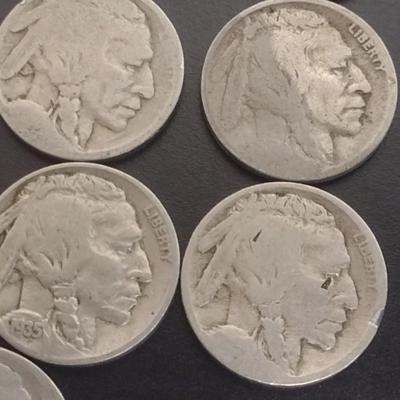 Set of 17 Various Dates U.S. Mint Buffalo Nickels Circulated (#100)