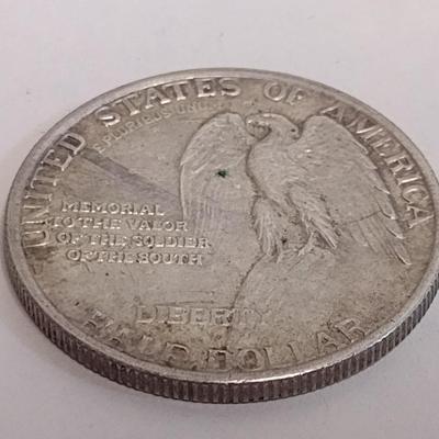 1925 U.S. Mint Stone Mountain Memorial to the Soldier of the South Silver Half-Dollars Circulated (#129)
