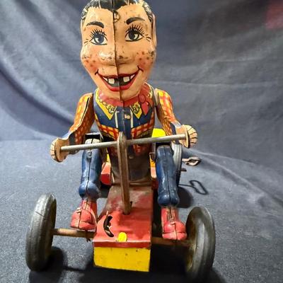 Vintage Howdy Doody Nylint Go-Kart Tin Wind-up Toy
