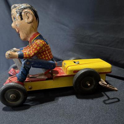 Vintage Howdy Doody Nylint Go-Kart Tin Wind-up Toy