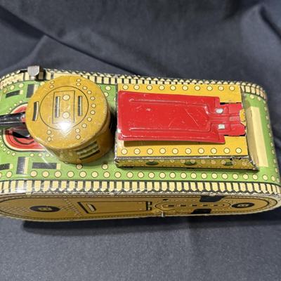 Vintage Marx tin litho toy tank