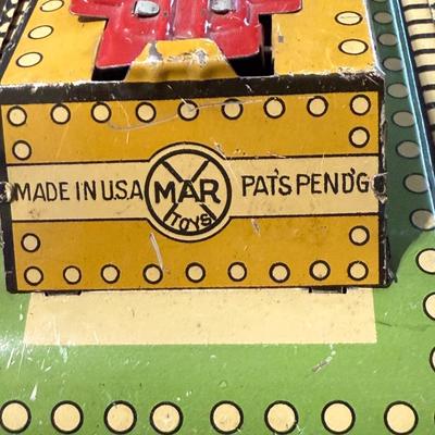 Vintage Marx tin litho toy tank
