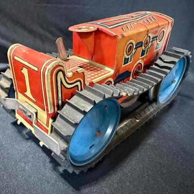 Vintage Louis Marx Climbing Tractor