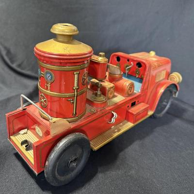 Vintage FD No. 7 Tin Fire Truck