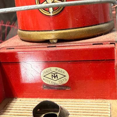Vintage FD No. 7 Tin Fire Truck