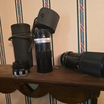 Vintage camera lenses