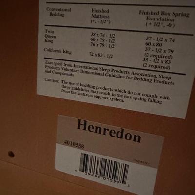 Henredon Carlyle King Mahogany Bed