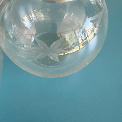 Glass containers, flower vases, glass ash tray,