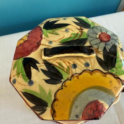 Mid-Century Japanese Majolica Cookie Jar