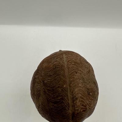 Terracotta Bust of Bearded Man on Wood Base