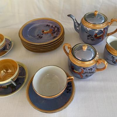 Hand Painted Japanese Lusterware set