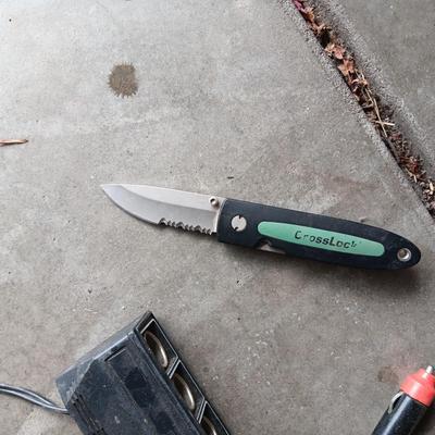 JUMPER CABLES, SPOT LIGHT, POCKET KNIFE AND MORE
