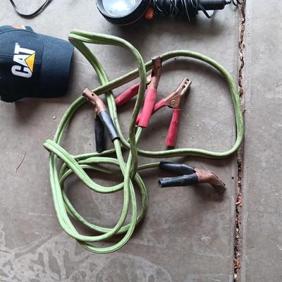 JUMPER CABLES, SPOT LIGHT, POCKET KNIFE AND MORE