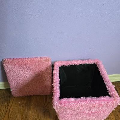 Fuzzy pink cart