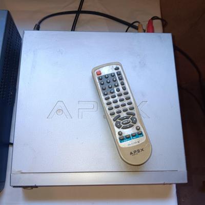 GE VCR WITH REMOTE AND APEX DVD PLAYER WITH REMOTE