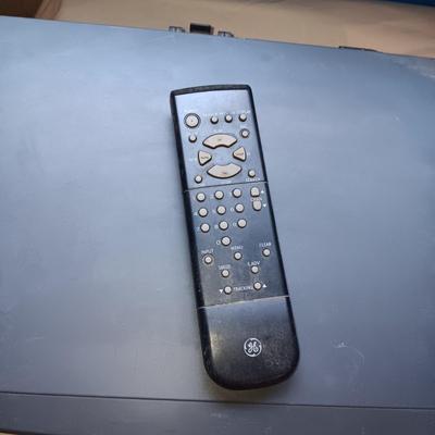 GE VCR WITH REMOTE AND APEX DVD PLAYER WITH REMOTE