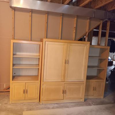 3 PIECE SHELVING UNIT