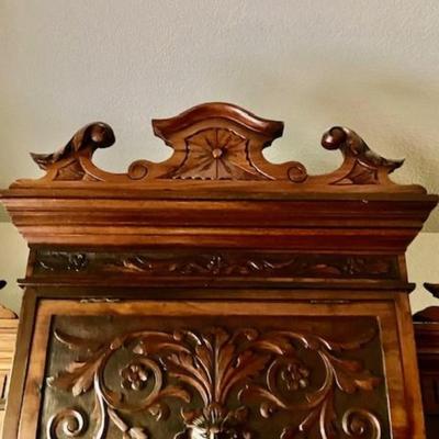 Antique Armoire With Mirrored Doors