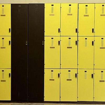 Lockers: Three Side By Side Units