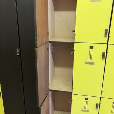 Lockers: Three Side By Side Units