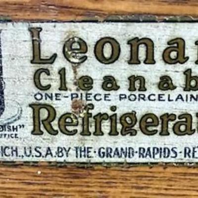 Antique Leonard Oak Ice Box