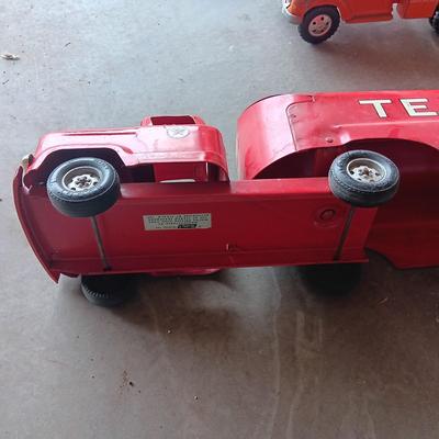 VINTAGE BUDDY L 23" LONG TEXACO TANKER TRUCK TOY