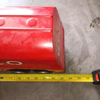 VINTAGE BUDDY L 23" LONG TEXACO TANKER TRUCK TOY