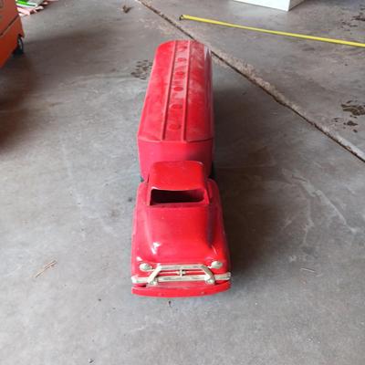 VINTAGE BUDDY L 23" LONG TEXACO TANKER TRUCK TOY