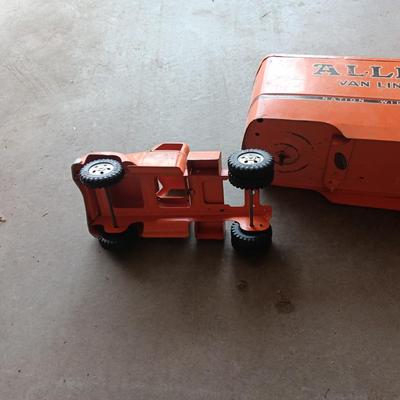 VINTAGE ALLIED VAN LINES 22" TWO PIECE TOY TRUCK