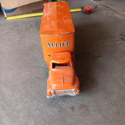 VINTAGE ALLIED VAN LINES 22" TWO PIECE TOY TRUCK