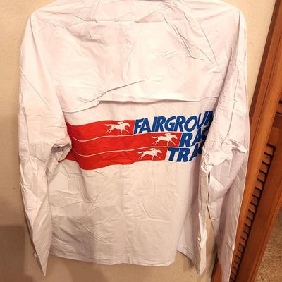 Lot #106 Vintage New Orleans Fair Grounds Race Track Windbreaker - New Old Stock