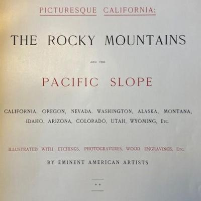 John Muir Pituresque California Volumes 1 & 2 1888