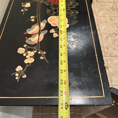 Vintage Chinese Lacquer Cabinet – Birds & Flowers